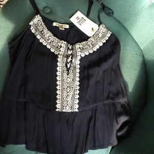 Billabong strappy flare top, size M, NWT